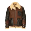 Men’s  Astell Shearling-Lined Leather Jacket - Image 4