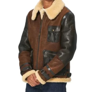 Men’s Astell Aviator Lined Leather Jacket