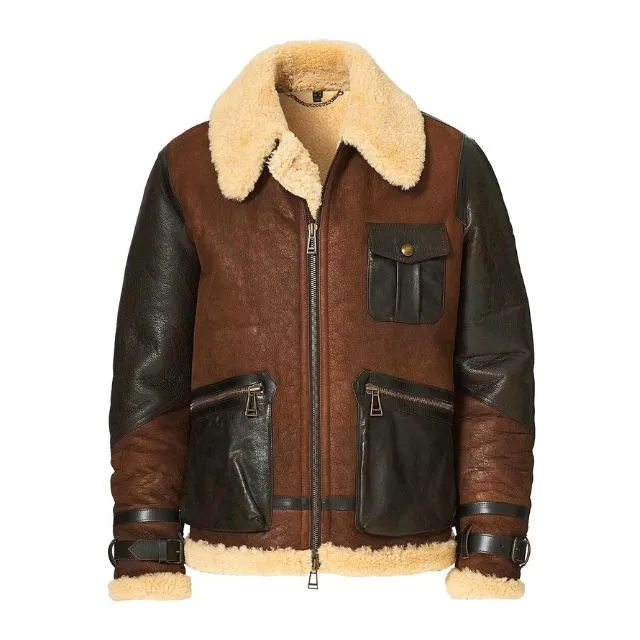 Men’s  Astell Shearling-Lined Leather Jacket