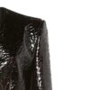 Women Exotic Cropped Vegan Leather Top - Image 2