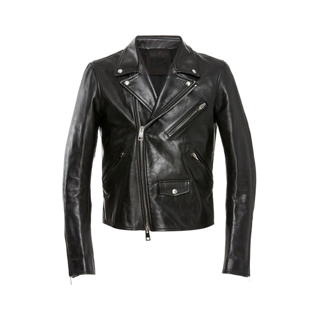 Black Motorcycle Leather Jacket