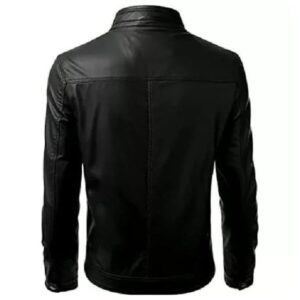 Men’s Black Sleek Leather Jacket