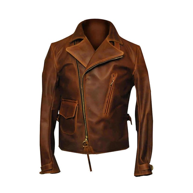 Women’s Brown Sheepskin Biker Leather jacket