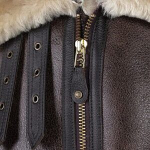 Classic B-3 Sheepskin Leather Bomber Jacket