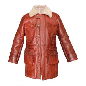 Dark Knight Rises Sheepskin Fur Winter Coat