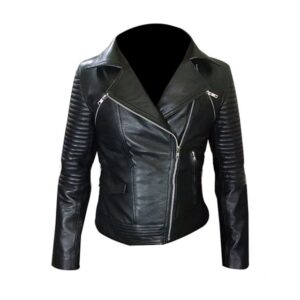 Women Gal Gadot Fast And Furious Black Leather Jacket
