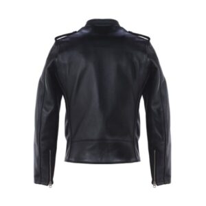 Hybrid Cafe Racer Asymmetrical Leather Motorcycle Jacket