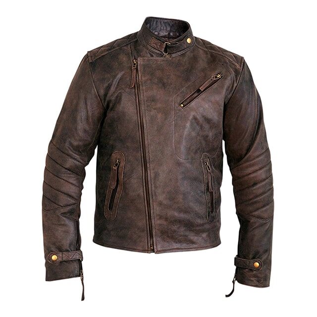 Women’s Kendal  Moto Racer Distressed Leather Jacket