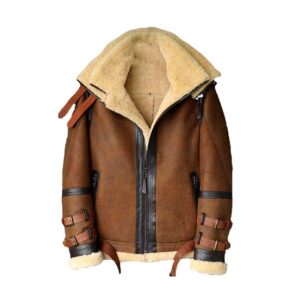 Men’s B3 Flight Suede Leather Fur Leather Jacket