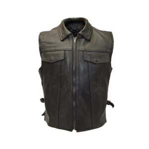 Men Classic Leather Vest