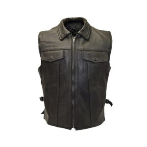 Men Classic Leather Vest