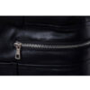 Mens Casual Slim Fit Lambskin Leather Biker Jacket - Image 2