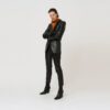 Men Straight Cut Genuine Leather Pant - Image 9