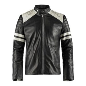 Men Mayhem Retro Motorcycle Leather Jacket