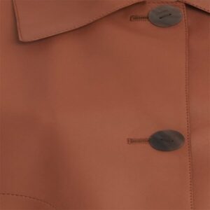 Rust Brown Classic Waxed Leather Jacket