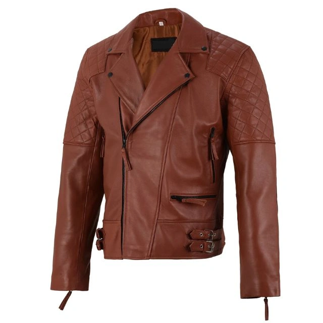 100% Pure Leather Copper Brown Sheepskin Jacket