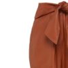 Women Stylish Genuine Leather Tie Knot on Waist Pants - Image 5