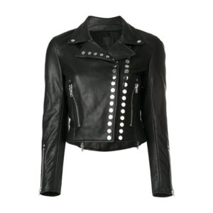 Women Black Stylish Leather Jacket