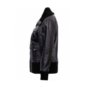 Women’s Black Bomber Multi Pockets Jacket