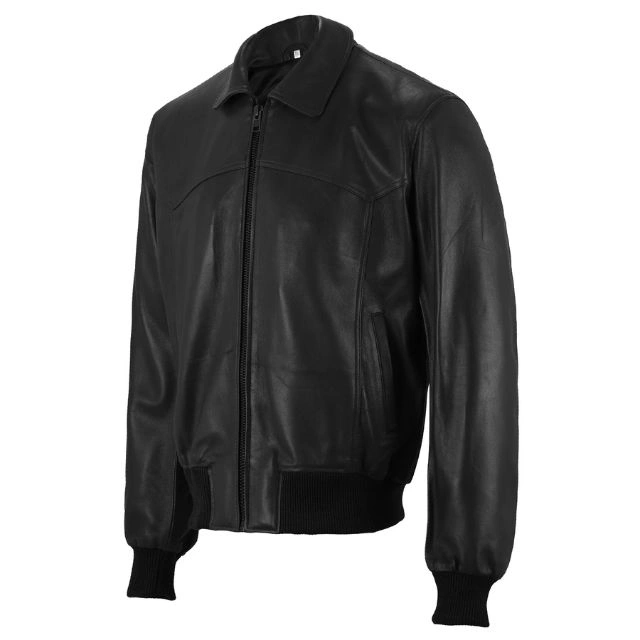 Men’s Lambskin Bomber Leather Jacket