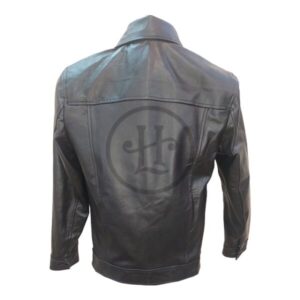 Elvis Presley Mens Black Genuine Leather Jacket