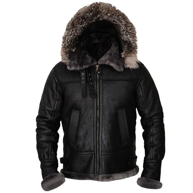 Shearling Leather Hoodie