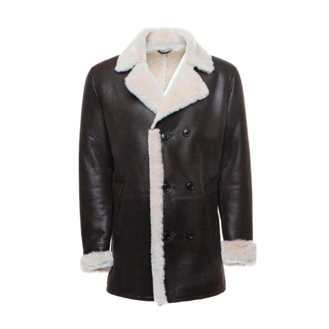 Men’s Jozef Double Breasted Shearling Coat