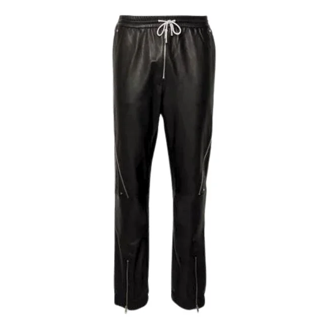 Men’s Genuine Black Leather Pants