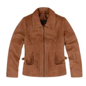 Vintage Brown Leather Jacket Women