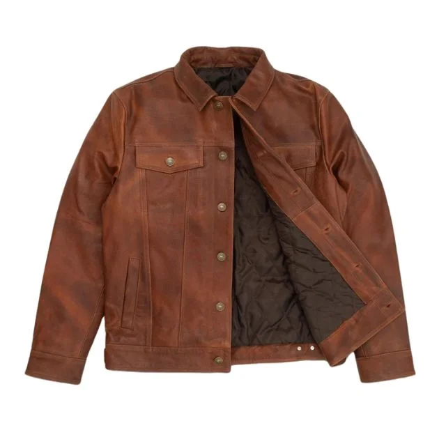 Men’s Vintage Brown Leather Jacket