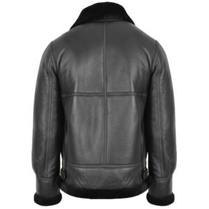 BUNERI B3 Classic Men’s Original Sheepskin Jacket Black
