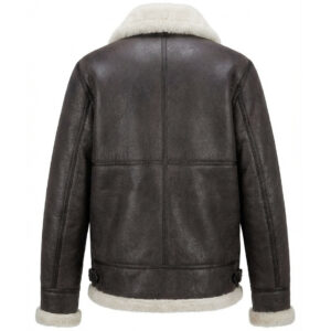 BUNERI B3 Classic Men’s Original Sheepskin Jacket Stone Vintage White