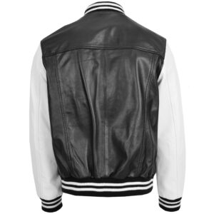 BUNERI Men’s Premium Leather Varsity Jacket