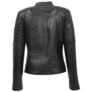 BUNERI Women’s Leather Classic Biker Jacket